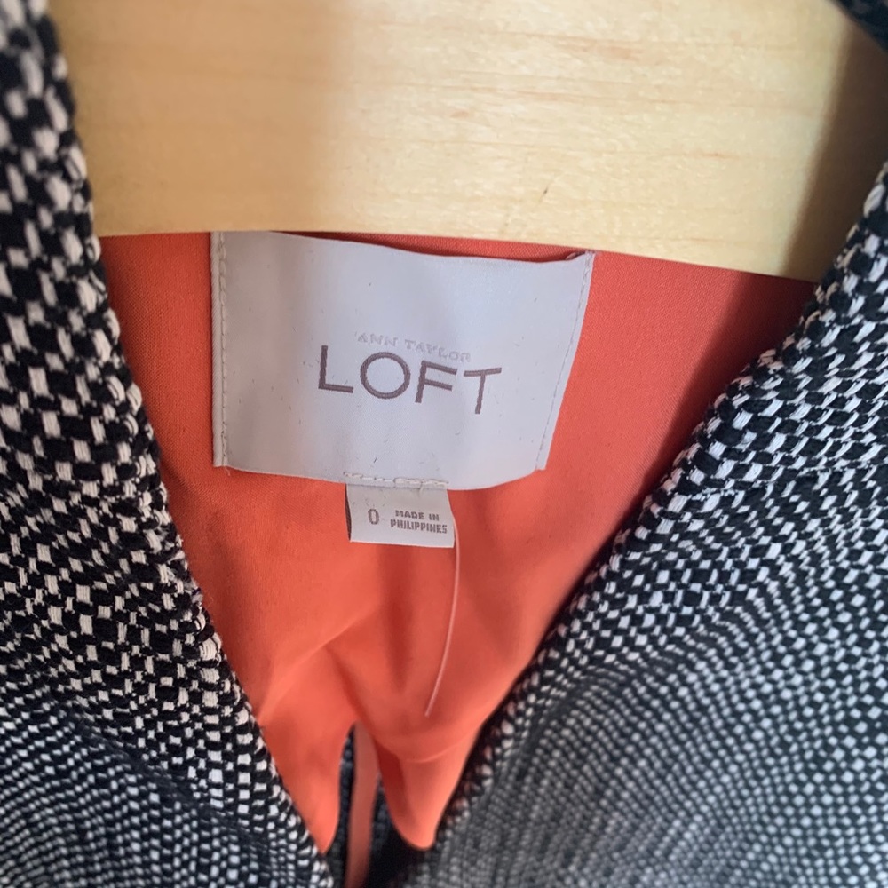 NWOT Loft Tweed Open front jacket - Picture 2 of 6